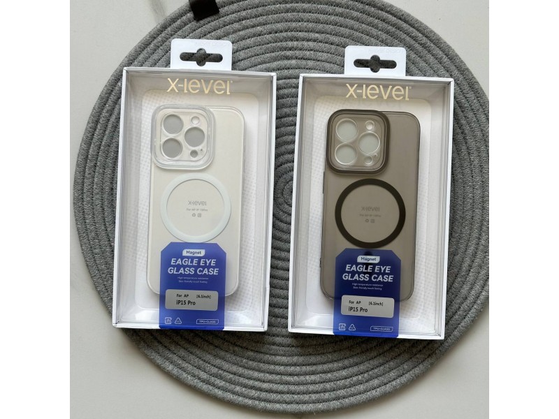قاب X-Level Eagle Eye Glass Apple iphone 15promax پشت مات دور نرم ایکس لول