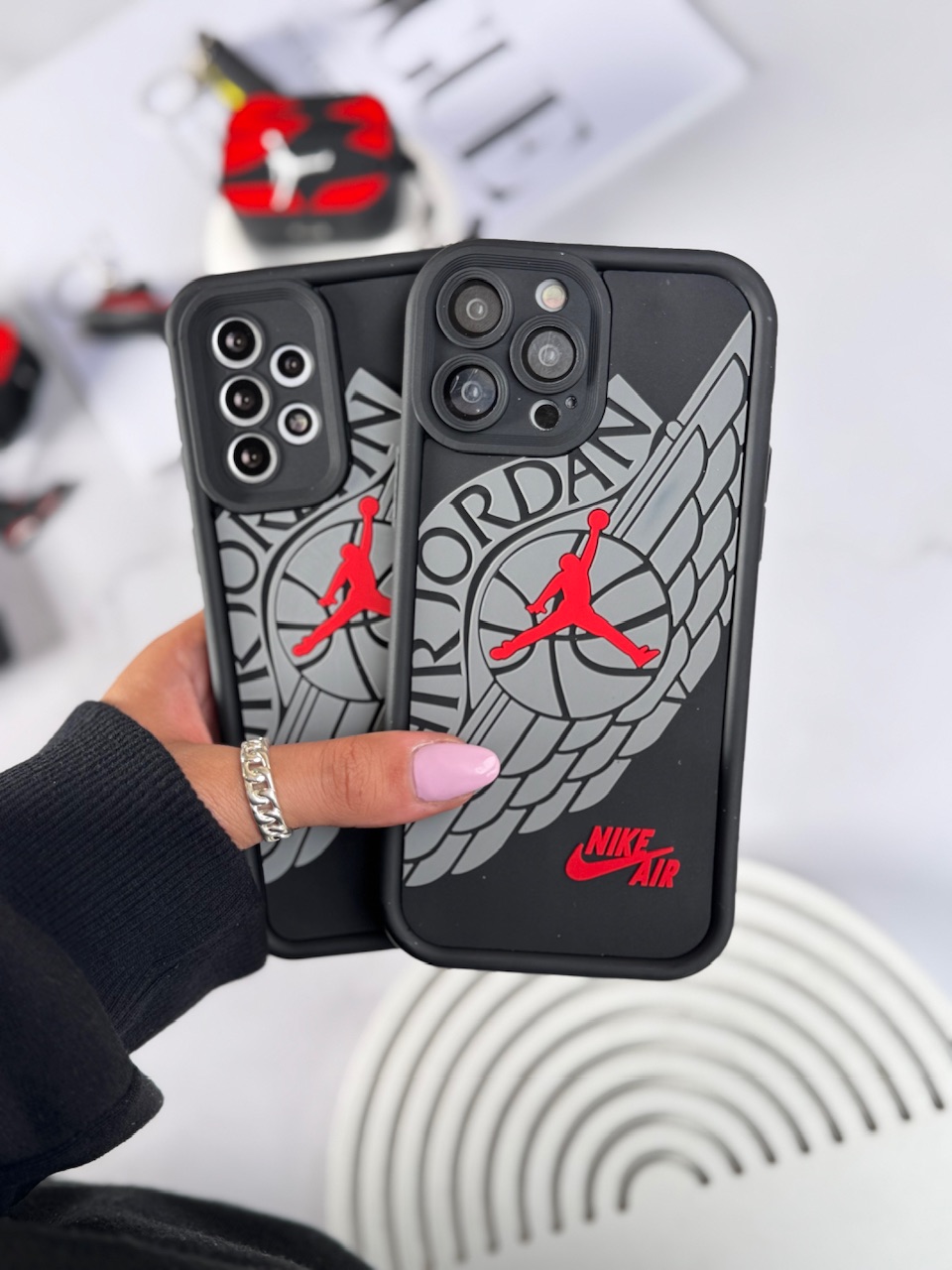 قاب سالید Nike Air Jordan برجسته آیفون و سامسونگ و شیائومی (کدC1852)