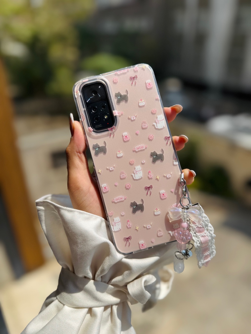 قاب Cat & Candy اندرویدی با آویز (کدC2047)