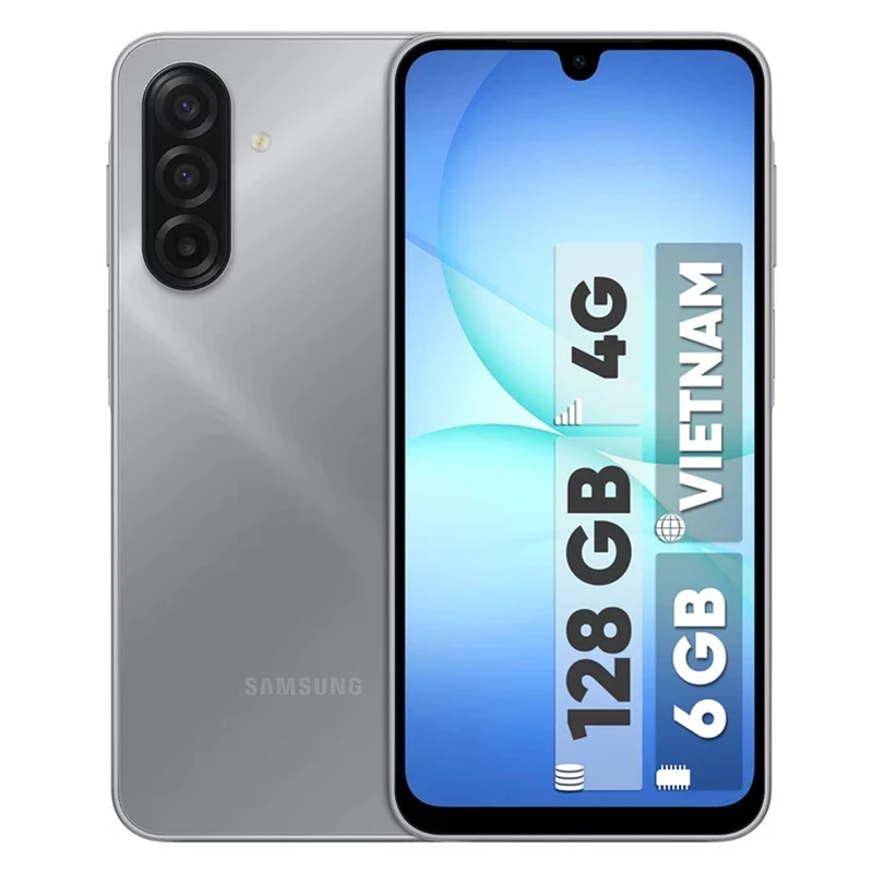 گوشی سامسونگ A17 4G | ( ویتنام ) حافظه 128 رم 6 گیگابایت سیلور با گارانتی 18 ماهه شرکتی