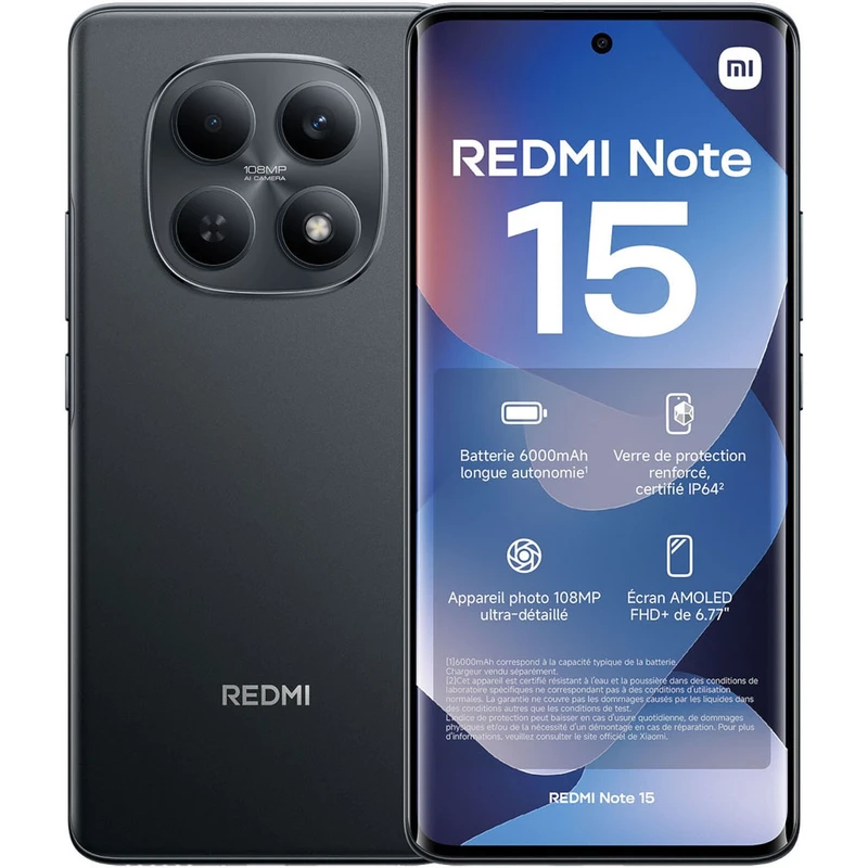 گوشی موبایل شیائومی مدل Redmi Note 15 4G ( گلوبال ) دو سیم کارت ظرفیت 256 گیگابایت و رم 8 گیگابایت