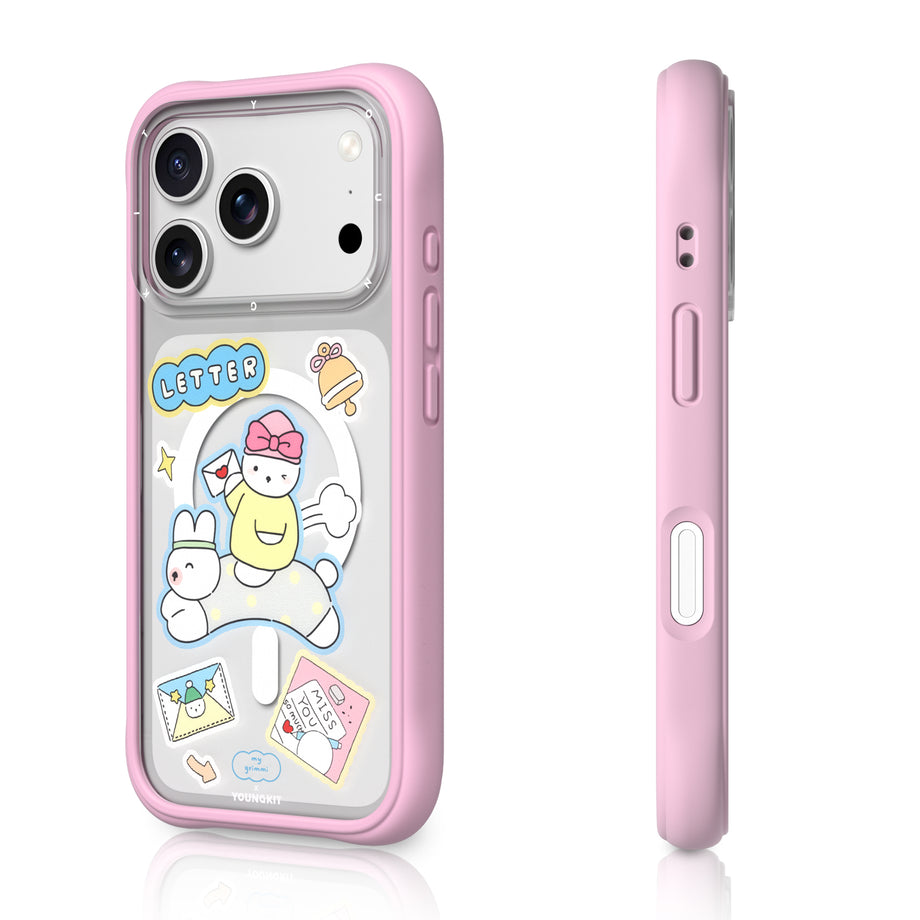 قاب Letter Rabbit خرگوش صورتی یانگ کیت Youngkit آیفون