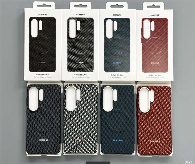 قاب فیبر کربن با مگ سیف سامسونگ Fiber Carbon Magnetic Case Samsung