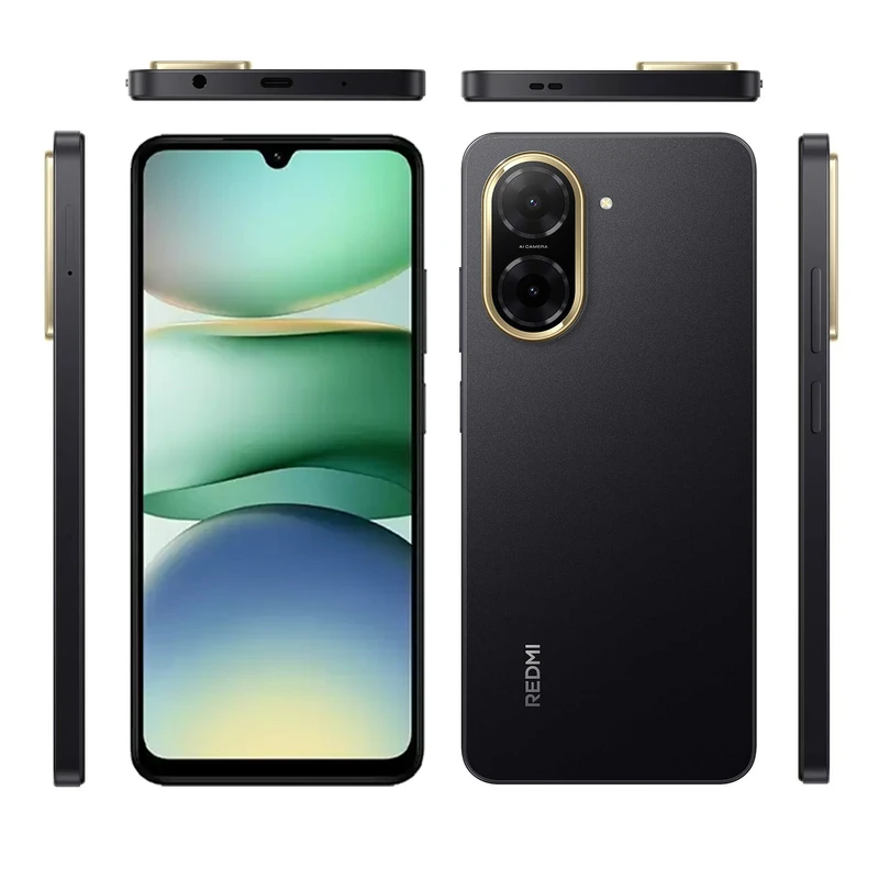 گوشی موبایل شیائومی مدل Redmi A5 دو سیم کارت ظرفیت 128 گیگابایت و رم 4 گیگابایت - نسخه به همراه شارژر گلوبال با گارانتی 18 ماهه شرکتی ( مشکی )