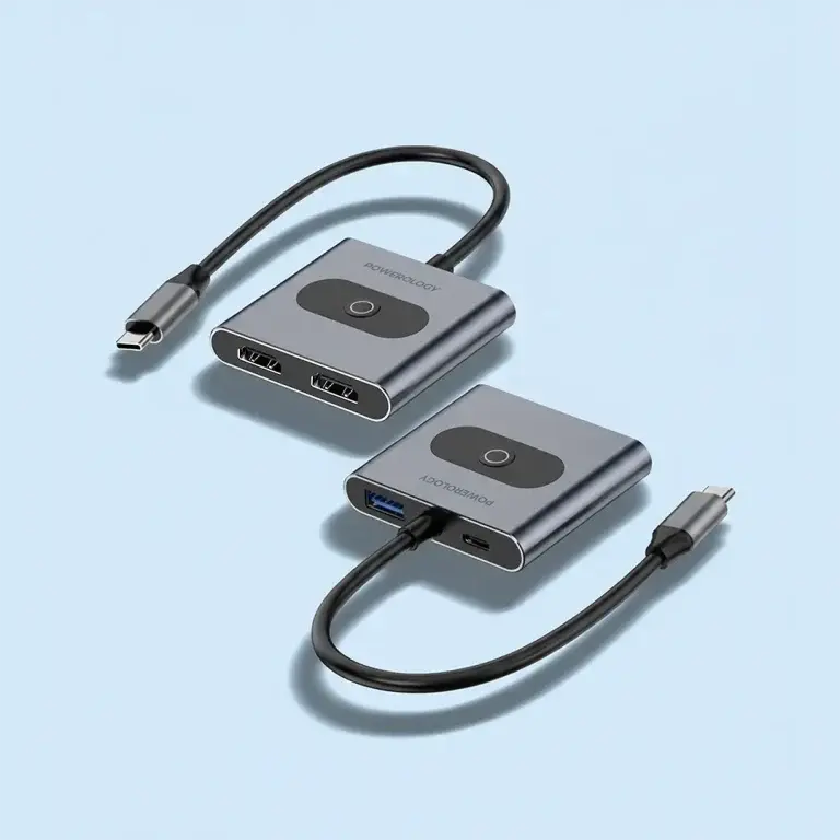هاب تایپ سی 4 در 1 پاورولوژی Powerology 4-in-1 USB-C Multi-Function HUB