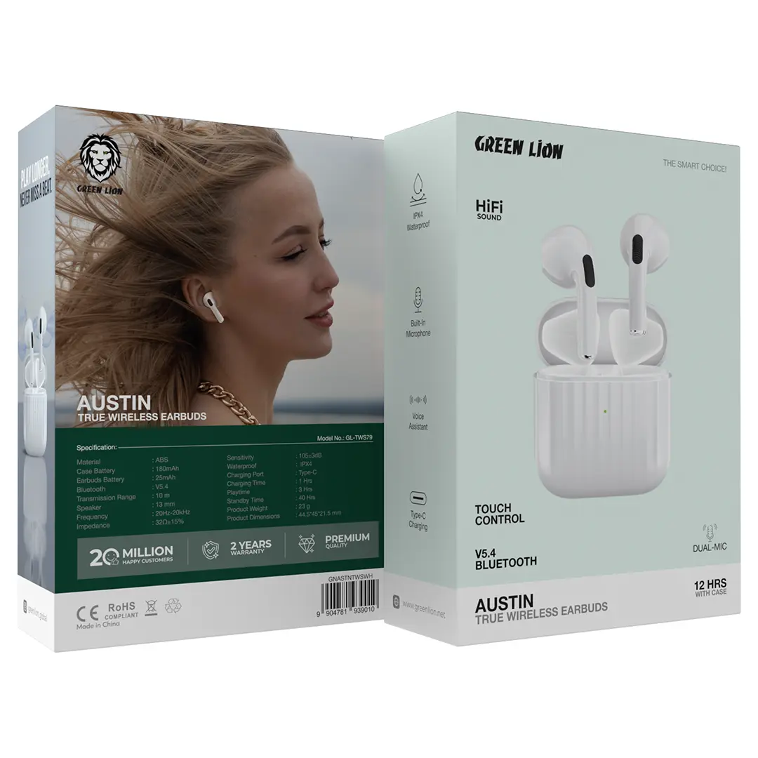 ایرباد گرین لاین Green Lion Austin True Wireless Earbuds