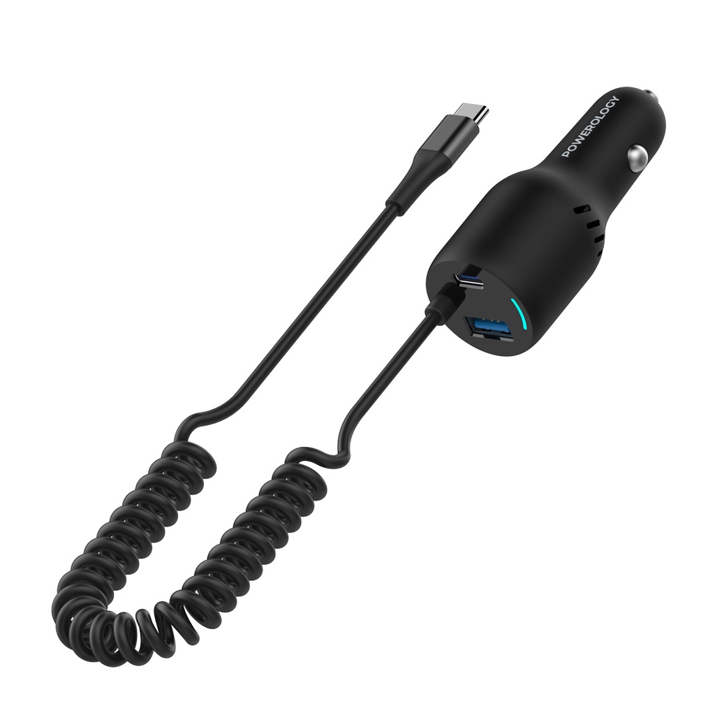 شارژر فندکی پاورولوژی Powerology Triple Output Car Charger