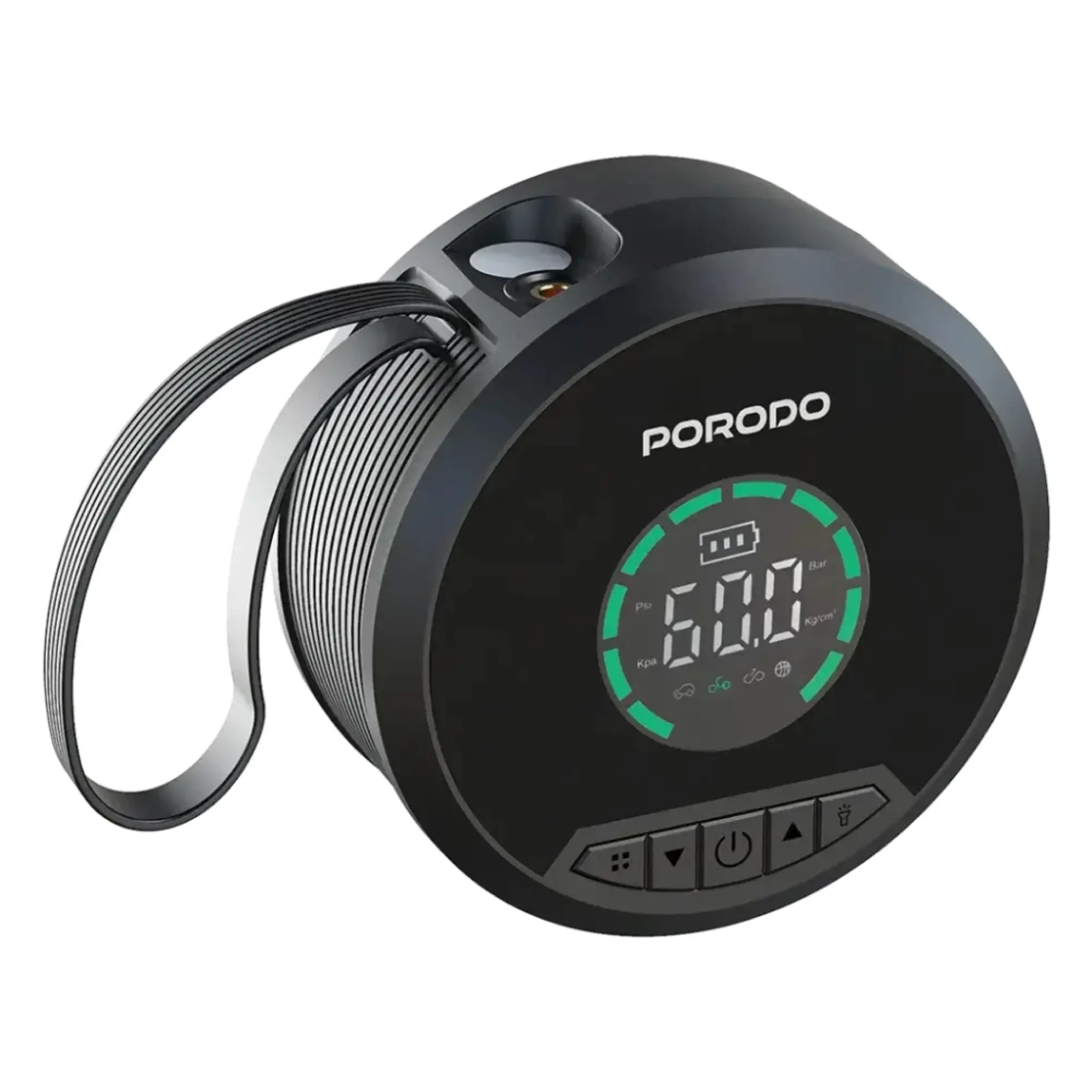 پاور بانک ، جامپ استارتر Porodo Gagefit Power Bank & jump Starter with Tire Inflator