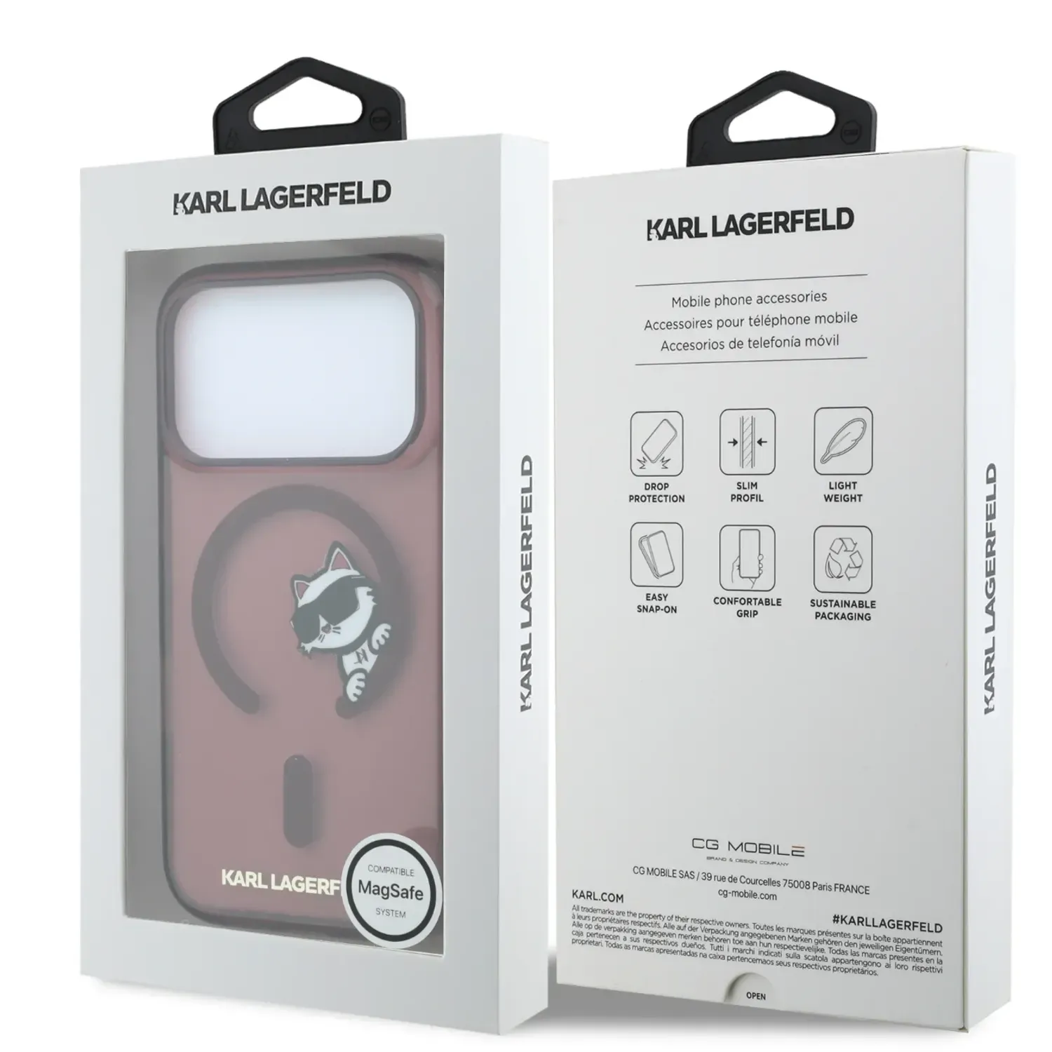 قاب کارل لاگرفلد Karl Lagerfel IML MagSafe Hard Cover , Peekaboo Print