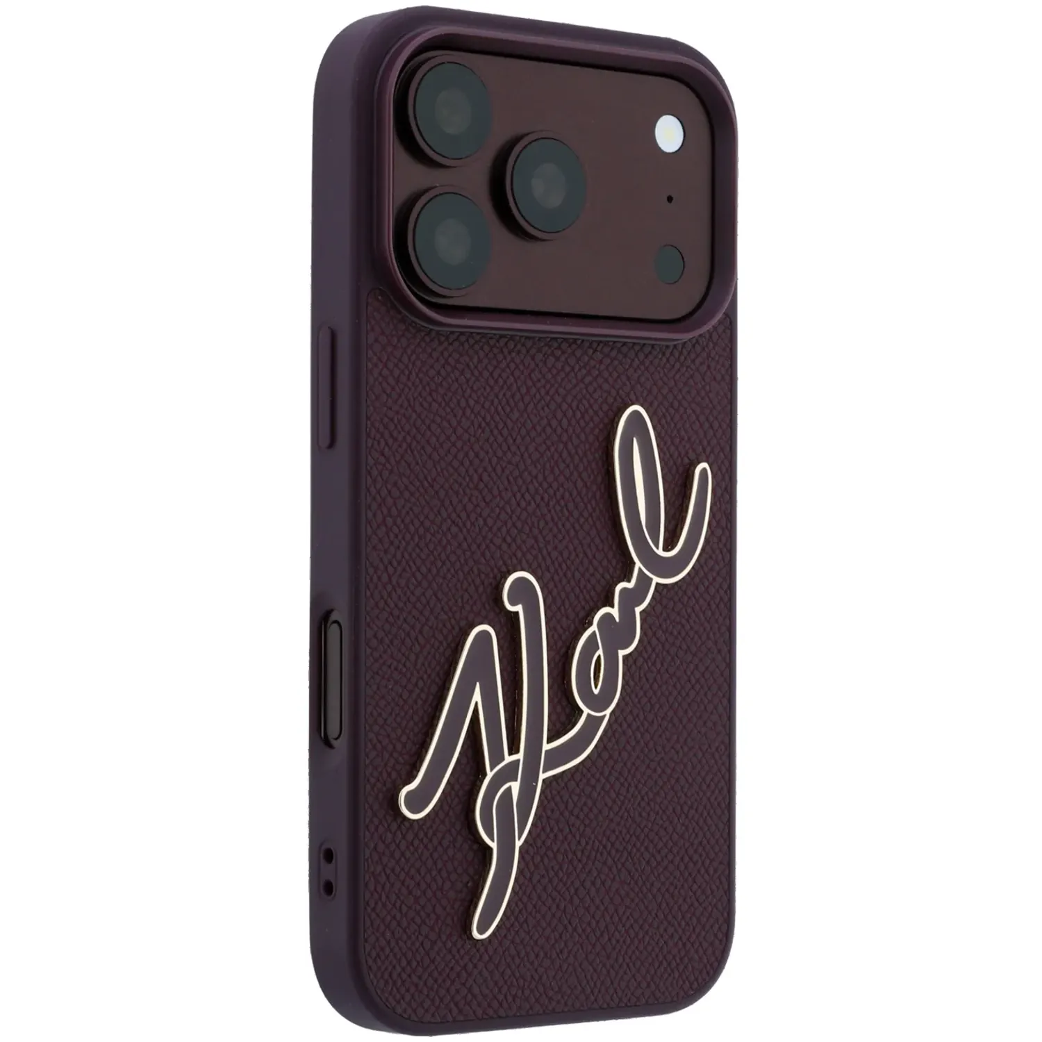 قاب کارل لاگرفلد Karl Lagerfel Leather Big Signature Resin Logo