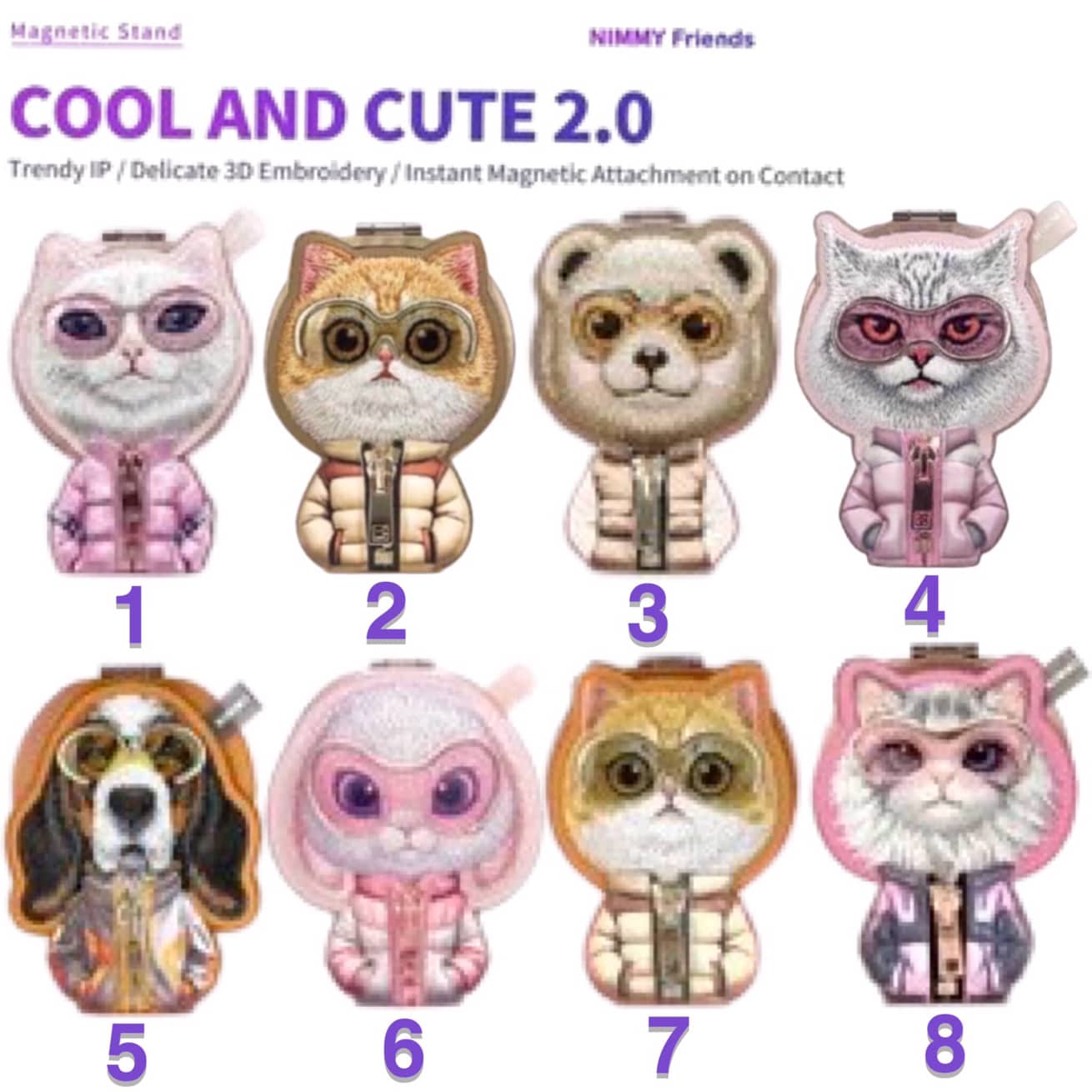 استند نیمی Nimmy Cool & Cute Magnetic Stand 2