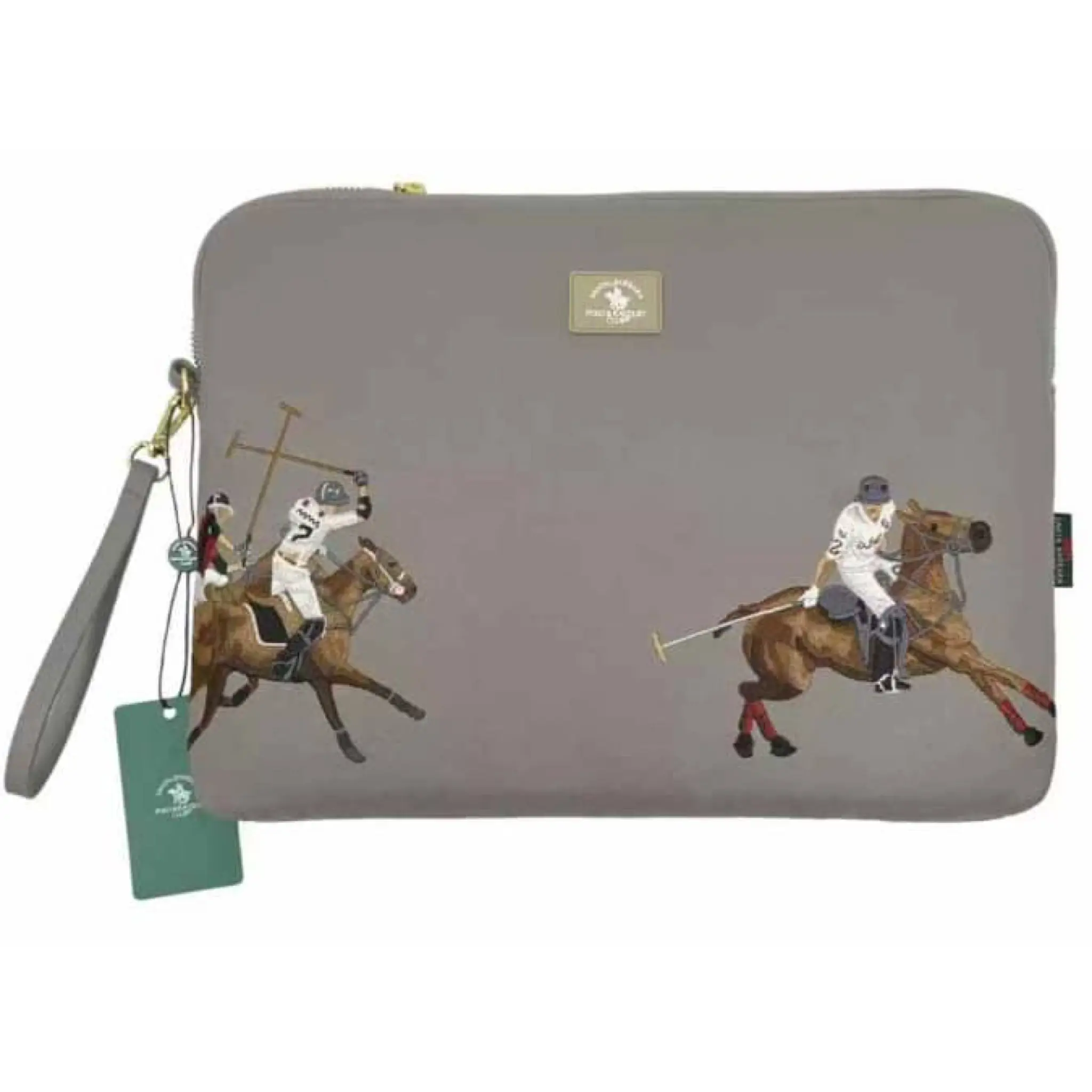 کیف چرمی آیپد و لپ تاپ پولو Polo ( طوسی )